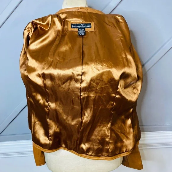 Joseph Israel New York Lamb Leather Western Fringe Jacket Women's Size L - Picture 10 of 10